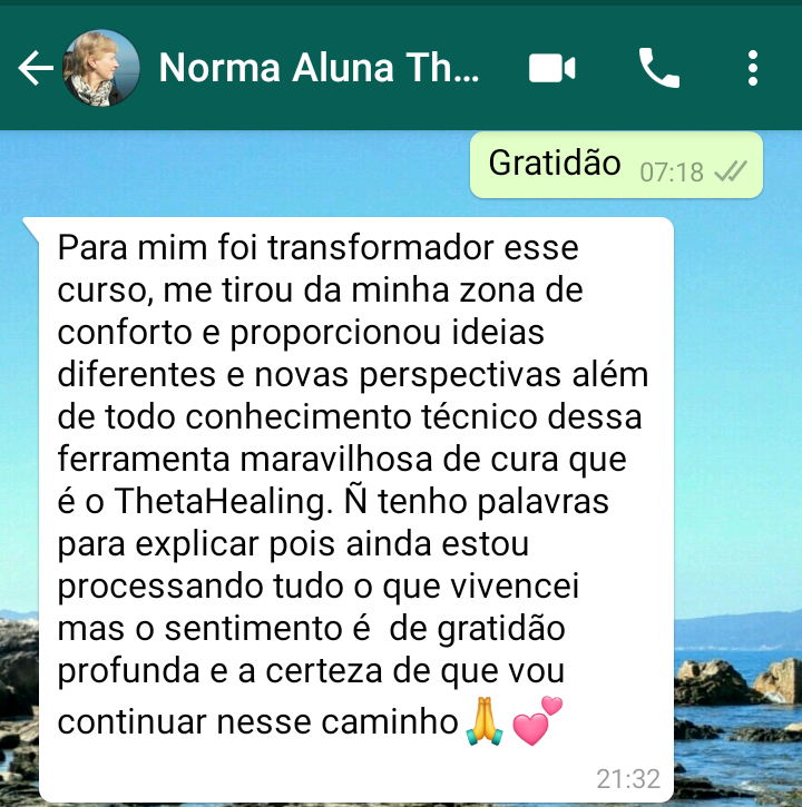 Depoimento de Norma, aluno(a) de ThetaHealing® com Cristiane Matias